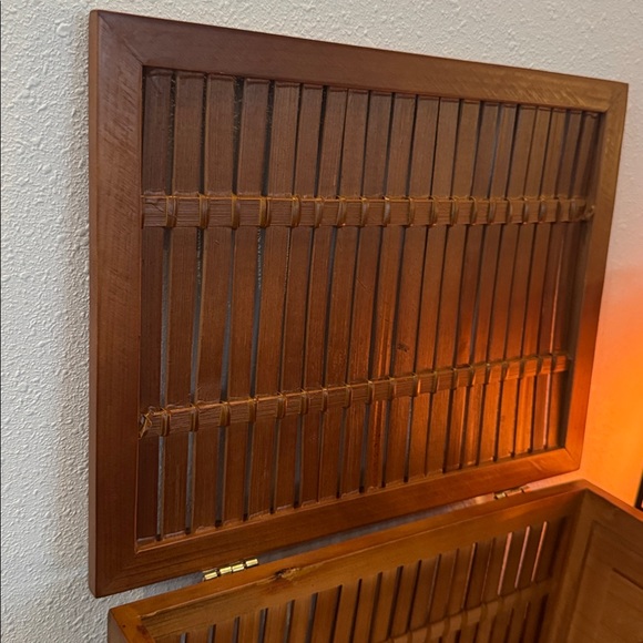 Bamboo VTG Chest Storage Box - Picture 5 of 10